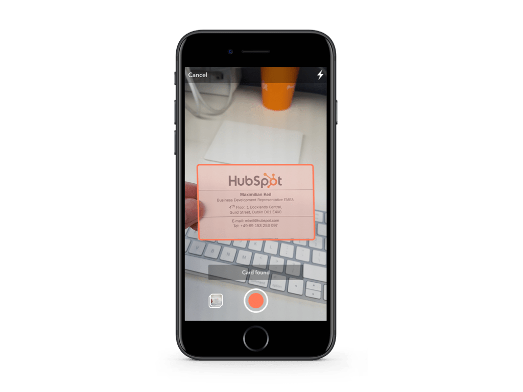 Business Card Scanner App HubSpot